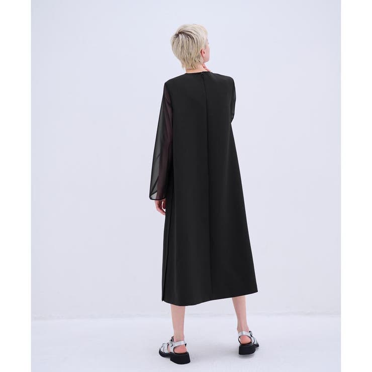 シアースリーブトリプルクロスワンピース[品番：LAVW0014206]｜LANVIN 