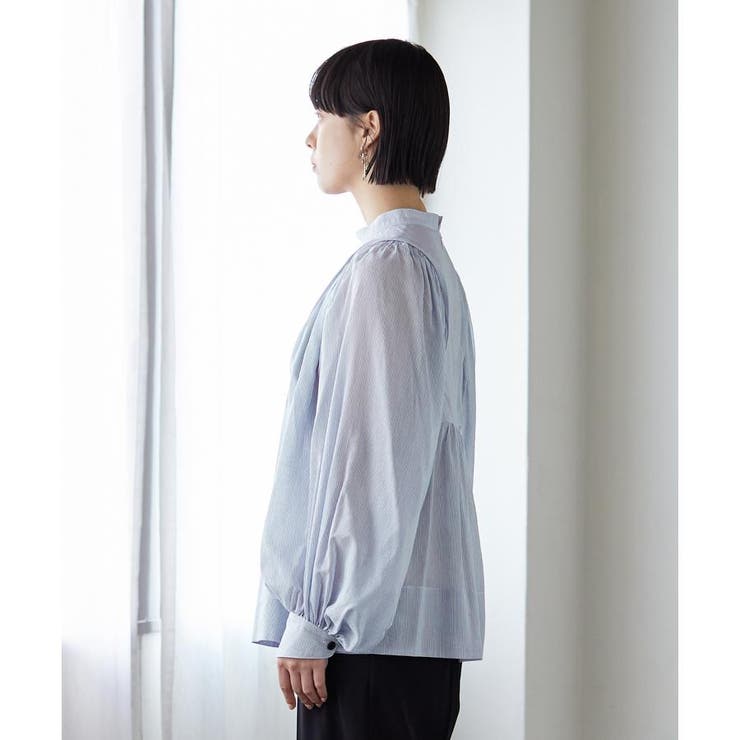 新品♡LANVIN en bleu ボリュームスリーブプルオーバーブラウス LANVIN en Bleu（ランバンオンブルー）の「ボリュームスリーブ