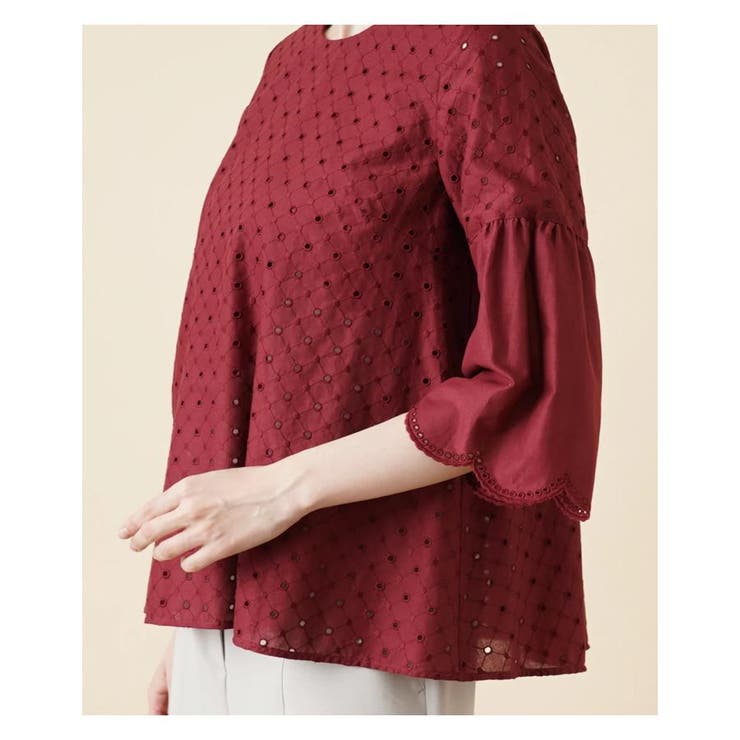 カットワーク刺繍ブラウス[品番：LAVW0009998]｜Leilian（レリアン）の  