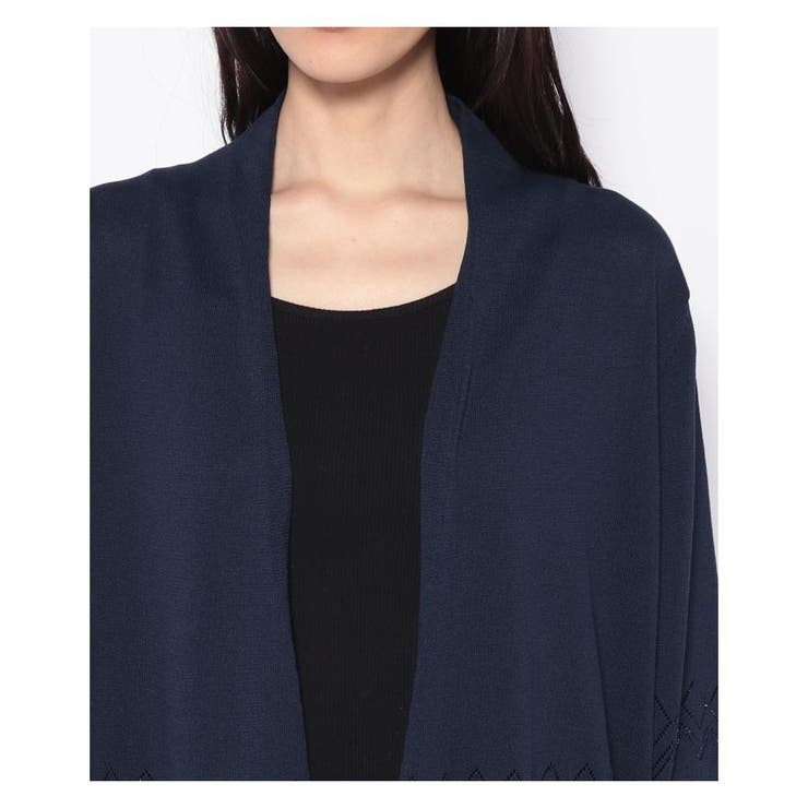 透かし編みカーディガン | Leilian PLUS HOUSE | 詳細画像3