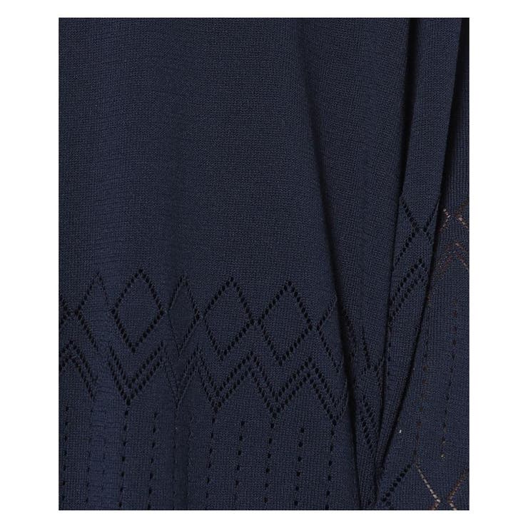 透かし編みカーディガン | Leilian PLUS HOUSE | 詳細画像4