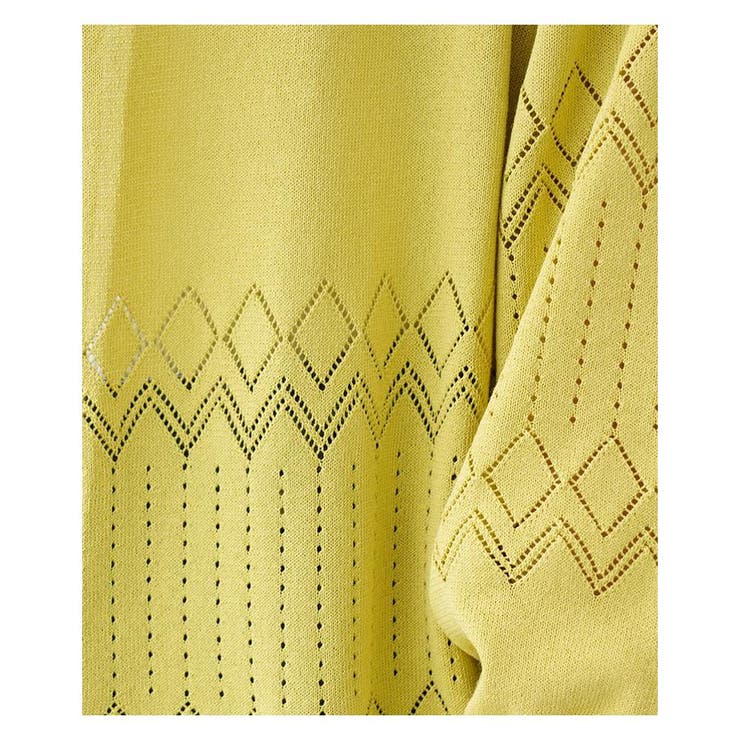 透かし編みカーディガン | Leilian PLUS HOUSE | 詳細画像13