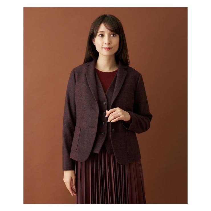 ヘリンボーンテーラードジャケット[品番：LAVW0011998]｜Leilian  