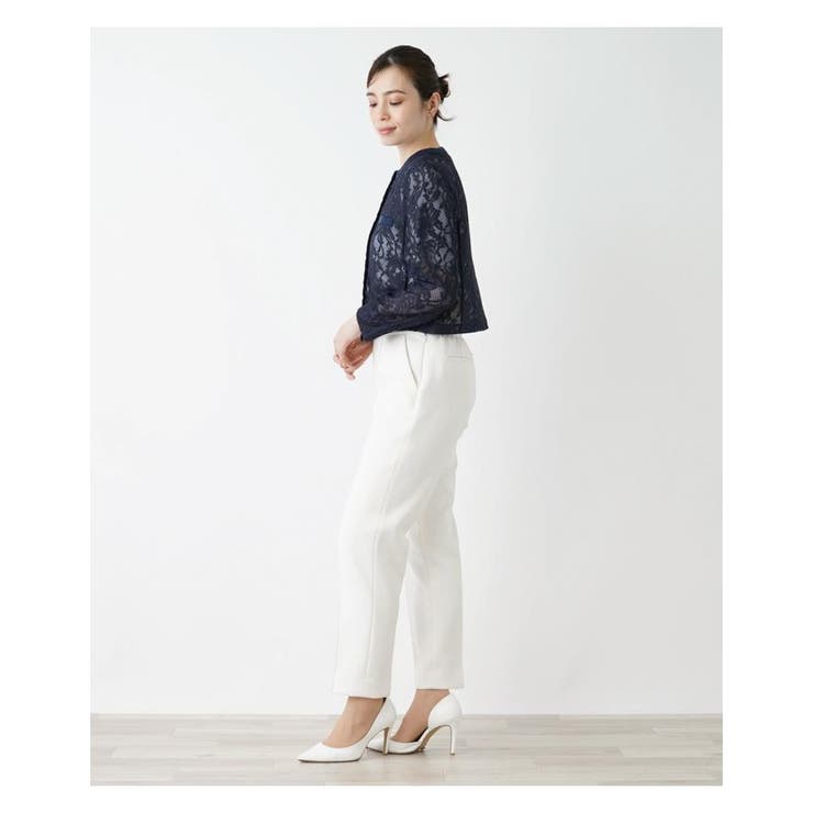 ノーカラージャケット【Leilian WHITE LABEL】|レリアン