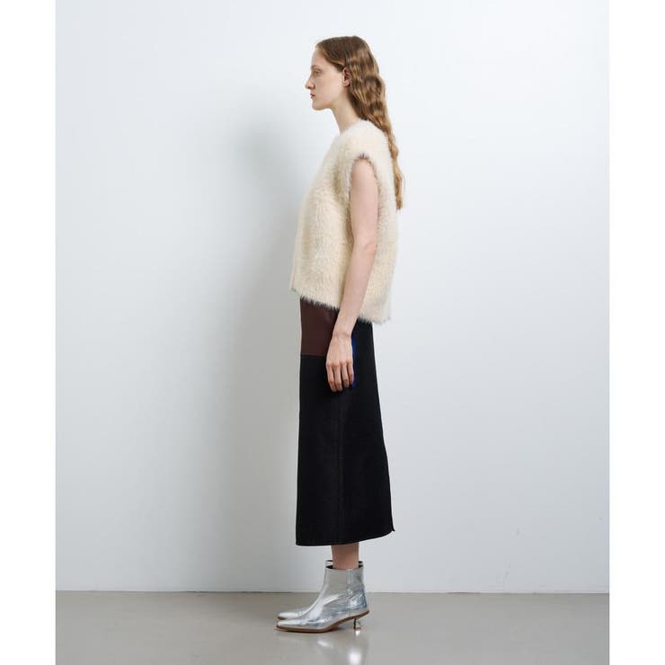 シャギーニットベスト[品番：LAVW0017204]｜LANVIN en Bleu