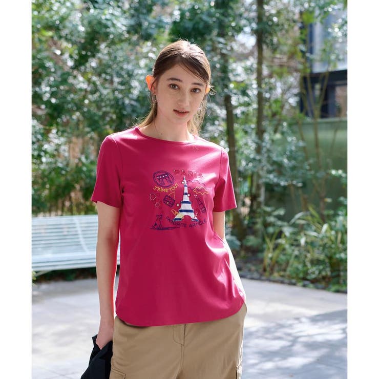 エッフェル塔Tシャツ[品番：LAVW0014749]｜CARA O CRUZ（キャラ