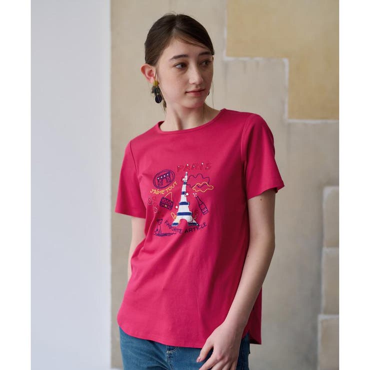 エッフェル塔Tシャツ[品番：LAVW0014749]｜CARA O CRUZ（キャラ