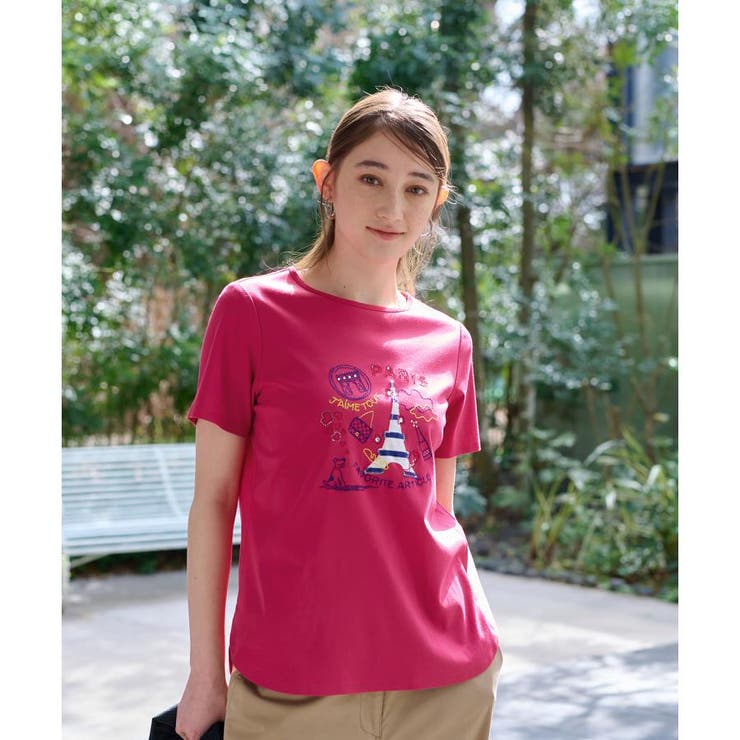 エッフェル塔Tシャツ[品番：LAVW0014749]｜CARA O CRUZ（キャラ
