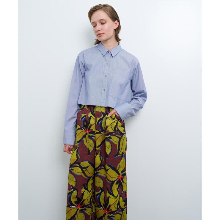 ハート釦バックフレアクロップドシャツ[品番：LAVW0016671]｜LANVIN en