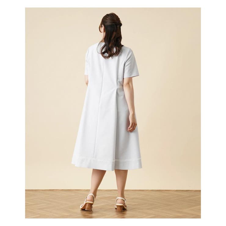 シアサッカーワンピース[品番：LAVW0010568]｜Leilian PLUS