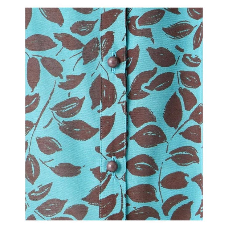 プリントノーカラーブラウス | Leilian PLUS HOUSE | 詳細画像15