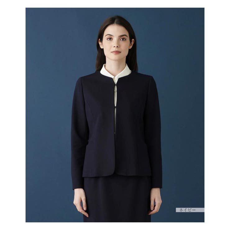 ノーカラージャケット[品番：LAVW0013645]｜Leilian（レリアン）の