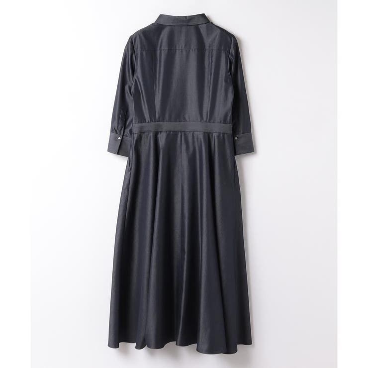LANVIN collection シルク混 ノースリーブワンピース 36 LANVIN collection シルク混 ノースリーブワンピース 36