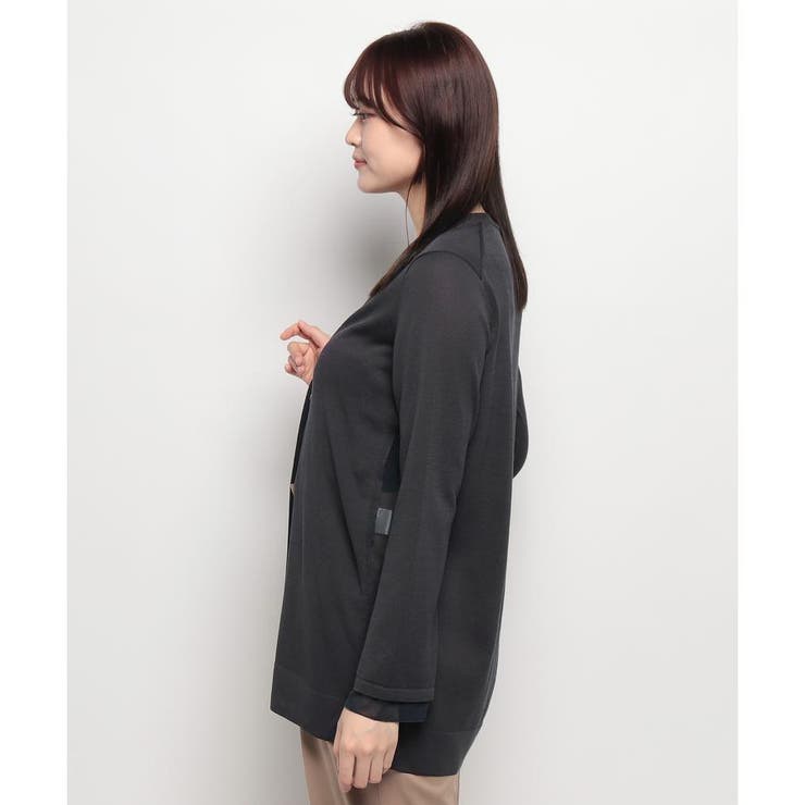 洗えるワンボタンカ-ディガン | Leilian | 詳細画像2