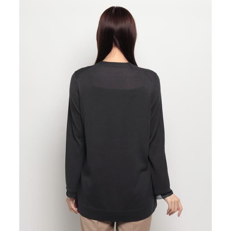 洗えるワンボタンカ-ディガン | Leilian | 詳細画像3