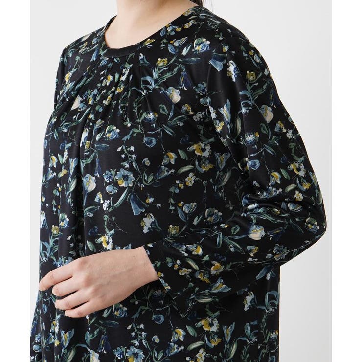 レリアンプラスハウス　チュニック丈カットソー 店舗人気】チュニックブラウス【プラス企画】|レリアン プラス