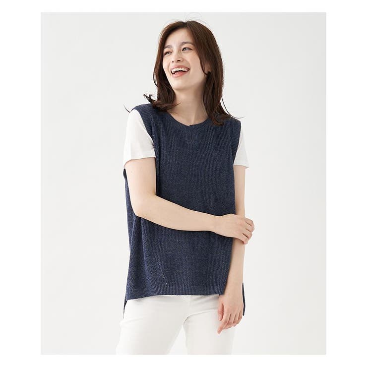 ニットベスト | Leilian PLUS HOUSE | 詳細画像1