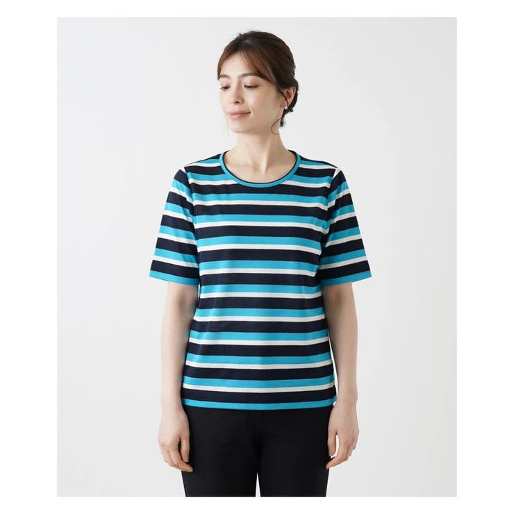 ボーダーTシャツ[品番：LAVW0016346]｜Leilian（レリアン