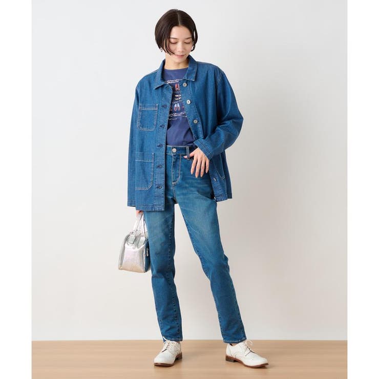 洗える のびのびデニムジャケット[品番：LAVW0014197]｜CARA O