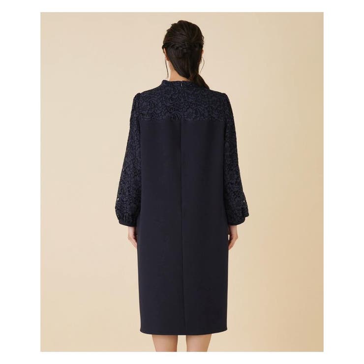 レース切替ミディ丈ワンピース | Leilian PLUS HOUSE | 詳細画像11