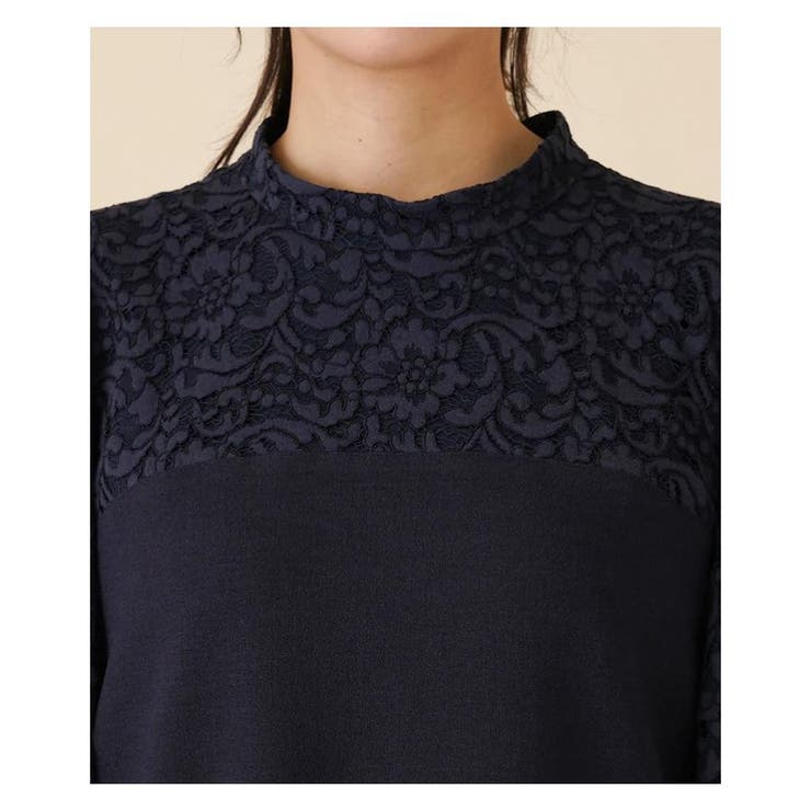 レース切替ミディ丈ワンピース | Leilian PLUS HOUSE | 詳細画像12