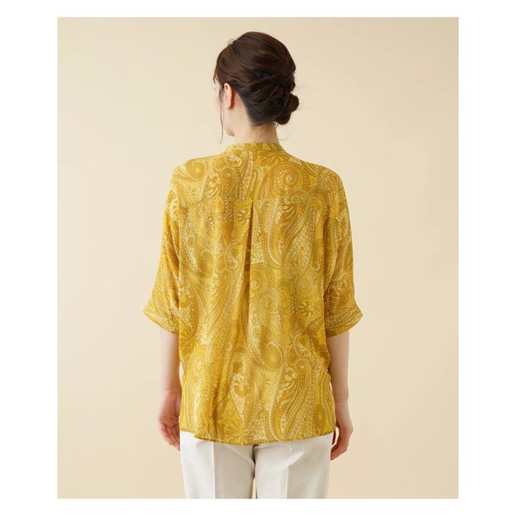 バンドカラーブラウス[品番：LAVW0009316]｜Leilian（レリアン）の