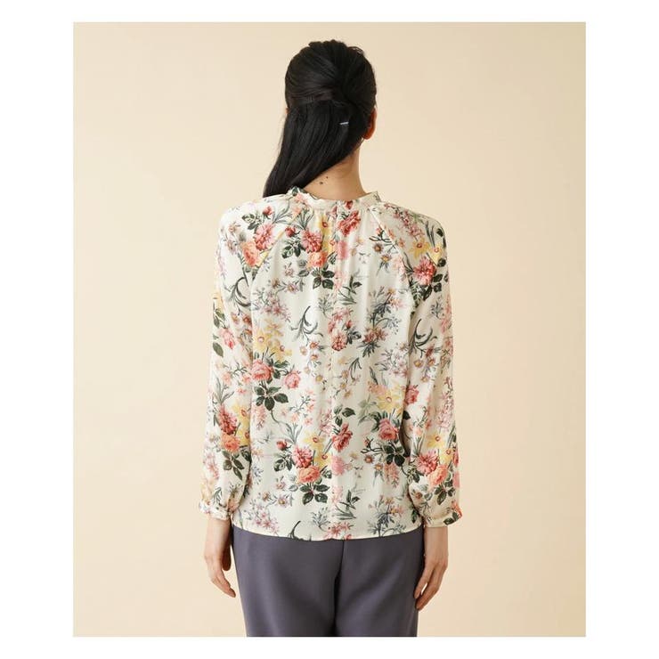 フラワープリントブラウス[品番：LAVW0007935]｜Leilian（レリアン）の  