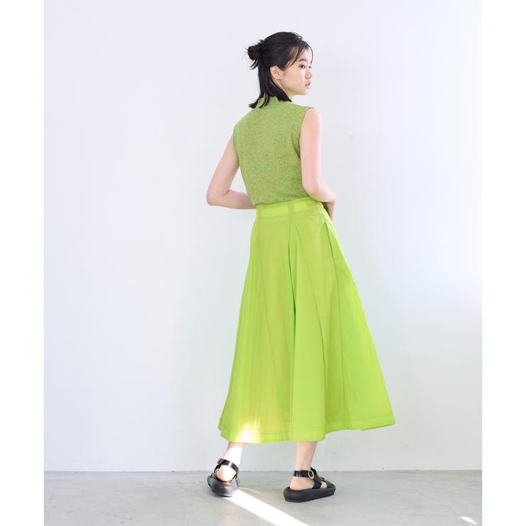 ワッシャーナイロンフレアスカート[品番：LAVW0009257]｜LANVIN en