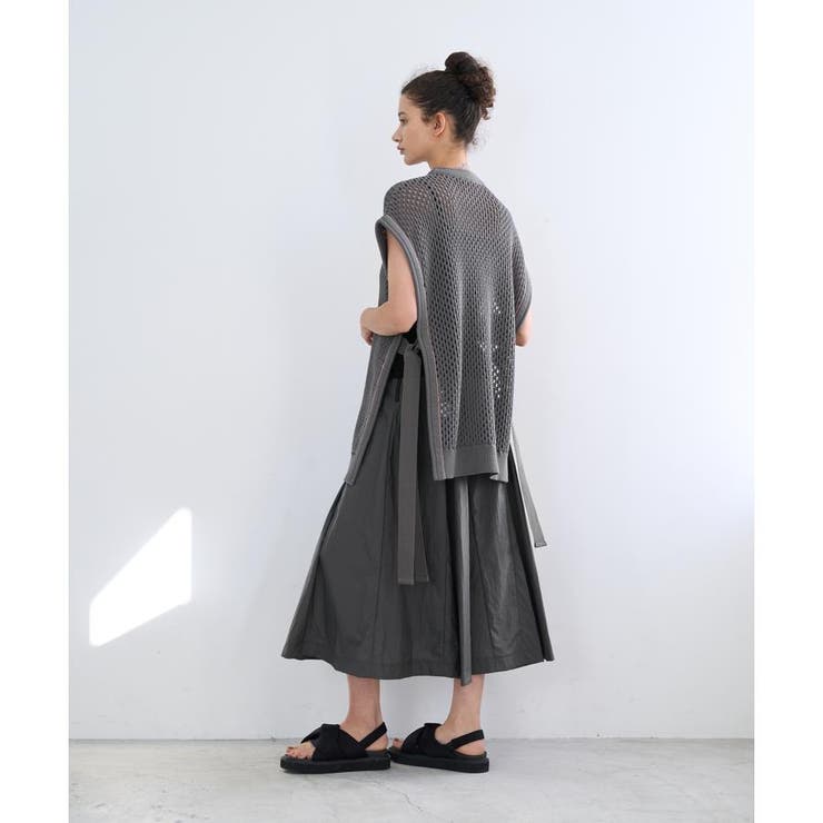ワッシャーナイロンフレアスカート[品番：LAVW0009257]｜LANVIN