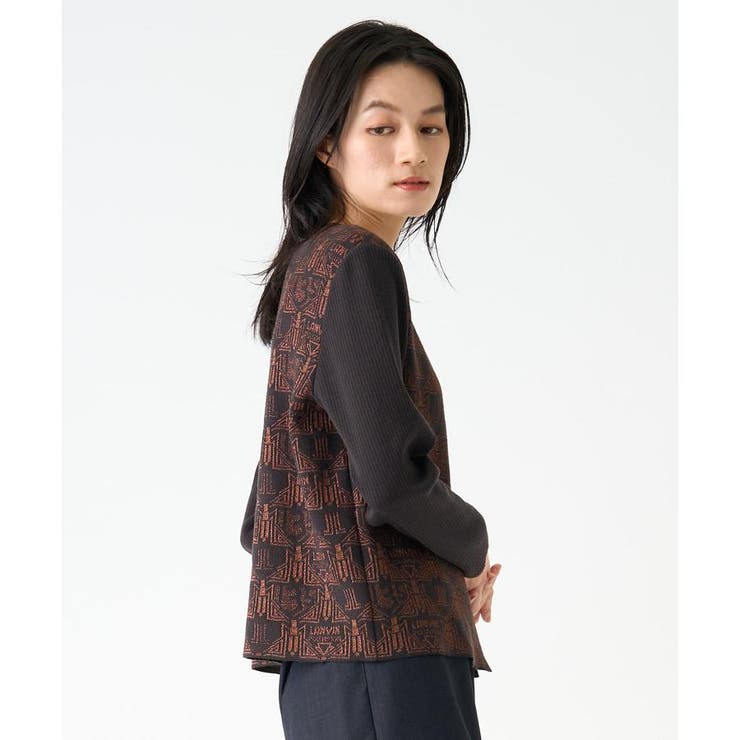 LANVIN COLLECTION 135thロゴジャカードカーディガン40