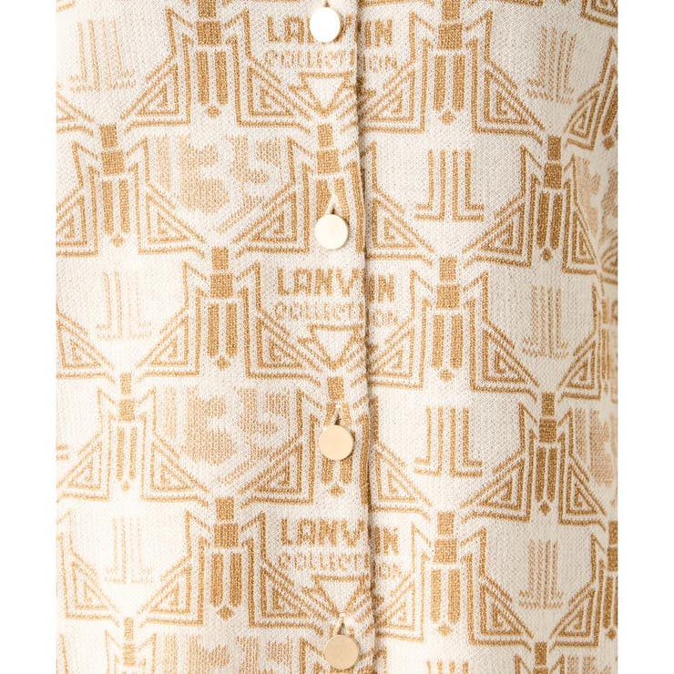 LANVIN COLLECTION 135thロゴジャカードカーディガン　40 LANVIN COLLECTION 135thロゴジャカードカーディガン40