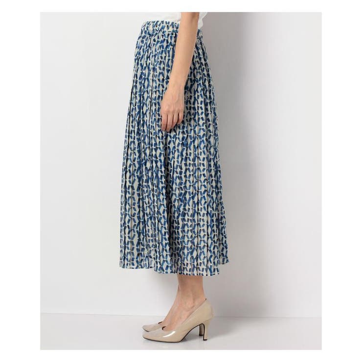 幾何学柄プリ-ツスカ-ト | Leilian | 詳細画像2