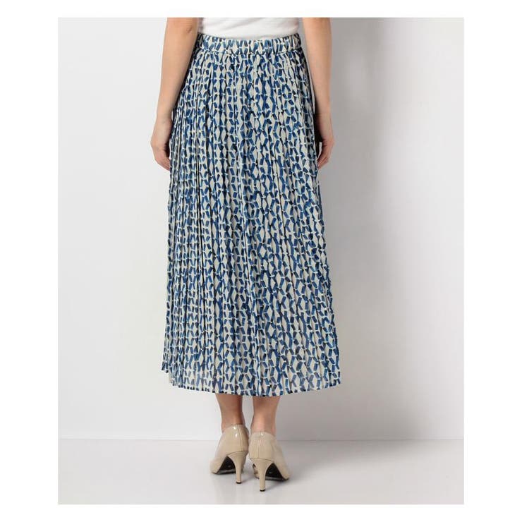 幾何学柄プリ-ツスカ-ト | Leilian | 詳細画像3