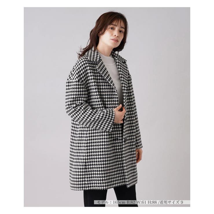 千鳥格子柄テーラードコ-ト | Leilian | 詳細画像9