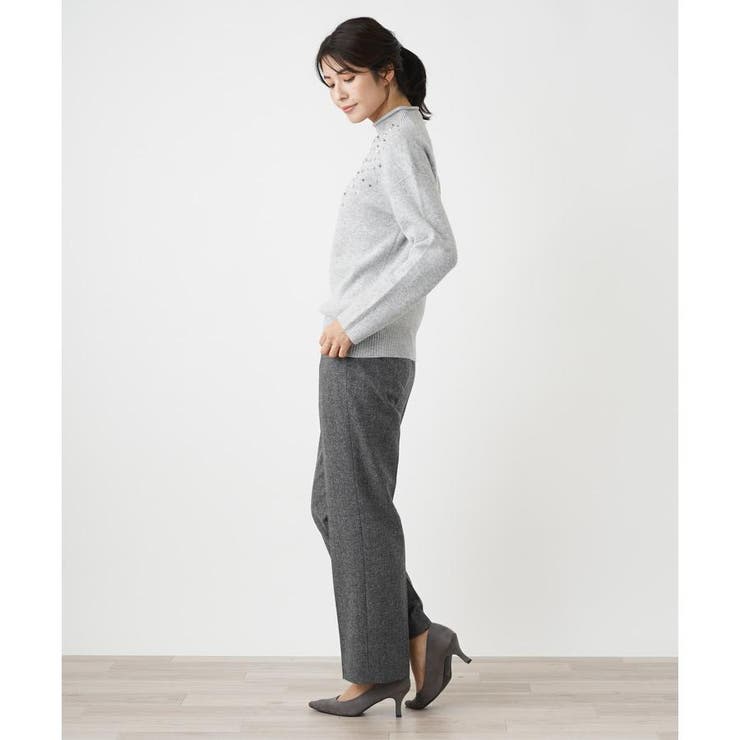 Leilian / レリアン ビジューハイネックニット ビジューハイネックニット[品番：LAVW0018919]｜Leilian