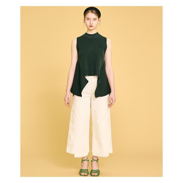 コットンミラノリブアシメヘムニット[品番：LAVW0004220]｜LANVIN en  