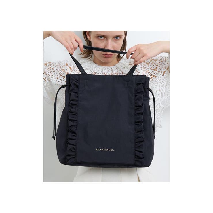 プティフリルトートバッグ[品番：LAVW0013089]｜LANVIN en Bleu