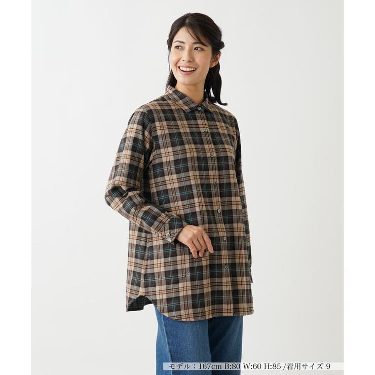 レリアン》新品 薄手 パステルプリント羽織 チュニックブラウス 13＋