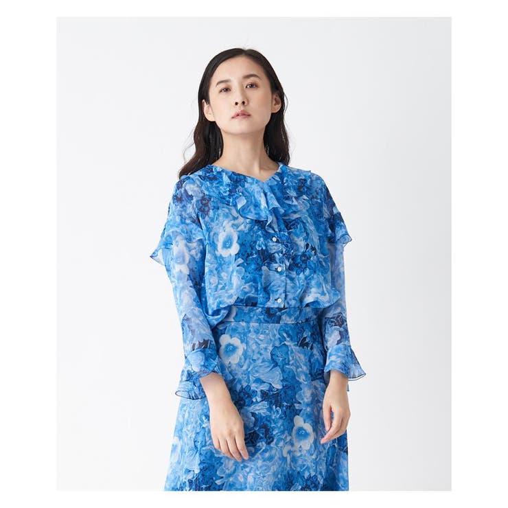 シルクフリルブラウス[品番：LAVW0008349]｜LANVIN COLLECTION