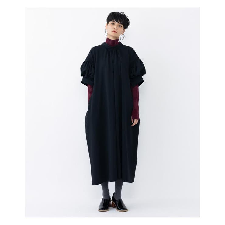 ☆LANVIN en Bleu コットンフラワージャガードワンピース☆ fleurette  