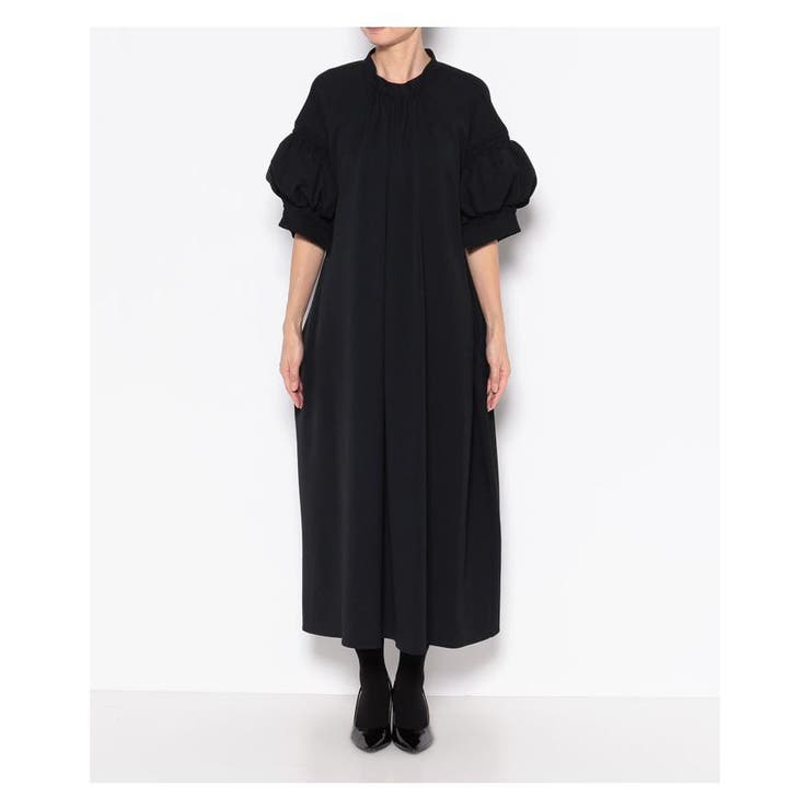 ウォームクロスコクーンフレアワンピース[品番：LAVW0006772]｜LANVIN