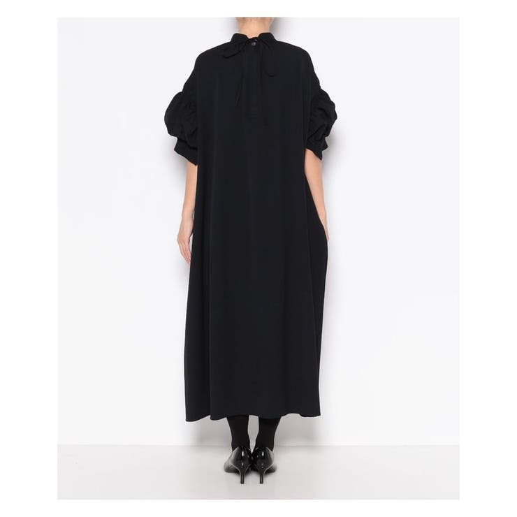 ウォームクロスコクーンフレアワンピース[品番：LAVW0006772]｜LANVIN