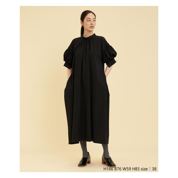 ウォームクロスコクーンフレアワンピース[品番：LAVW0006772]｜LANVIN 