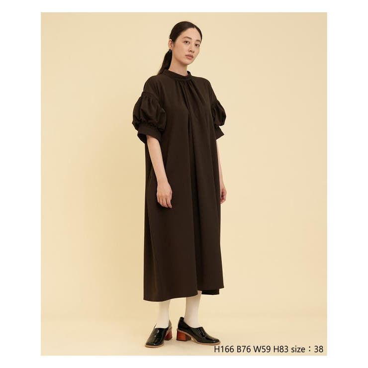 専用✨ランバンオンブルー　ウォームクロスコクーンフレアワンピース　ロング ウォームクロスコクーンフレアワンピース[品番：LAVW0006772]｜LANVIN