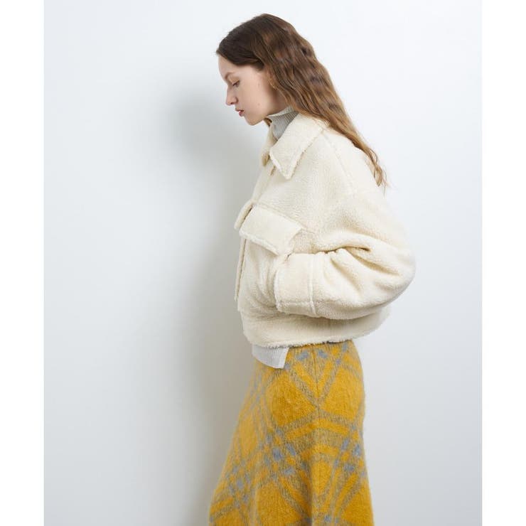 ボアショートブルゾン[品番：LAVW0018180]｜LANVIN en Bleu（ランバン