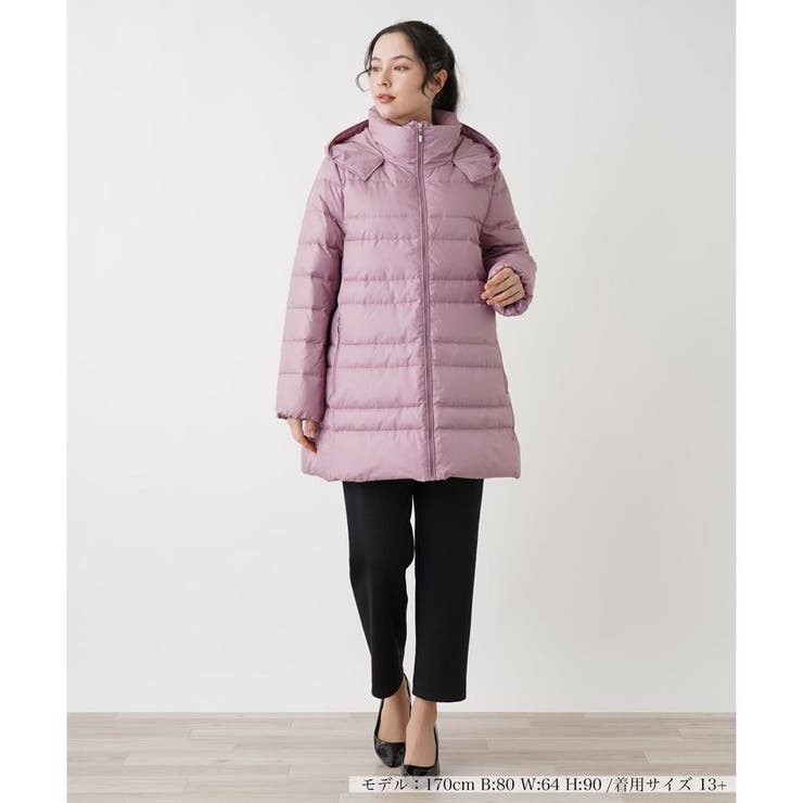 フーデッドダウンコート[品番：LAVW0019101]｜Leilian PLUS HOUSE 