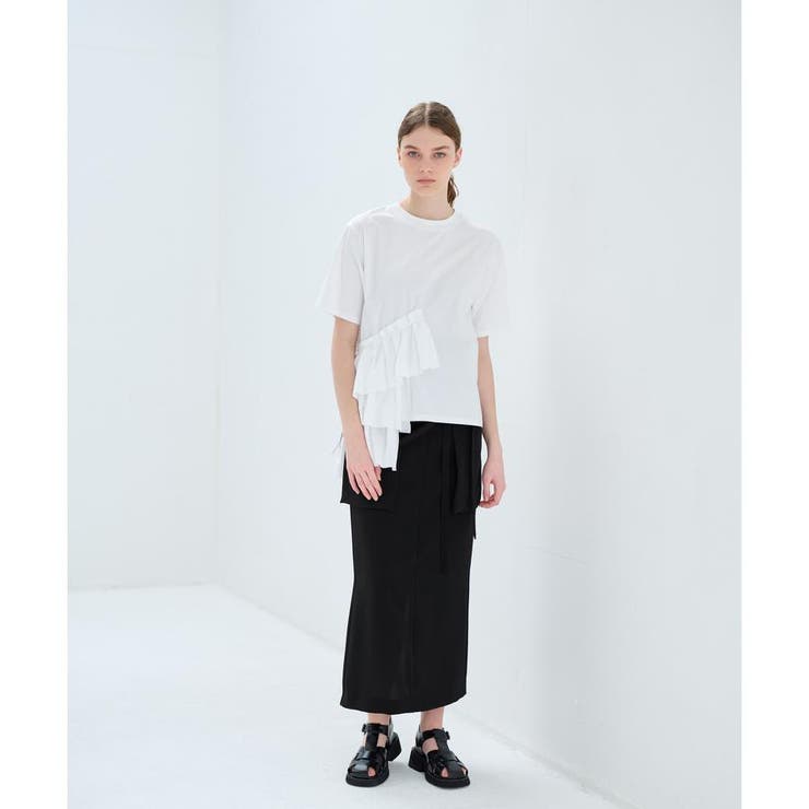 アシンメフリルTシャツ[品番：LAVW0015280]｜LANVIN en Bleu