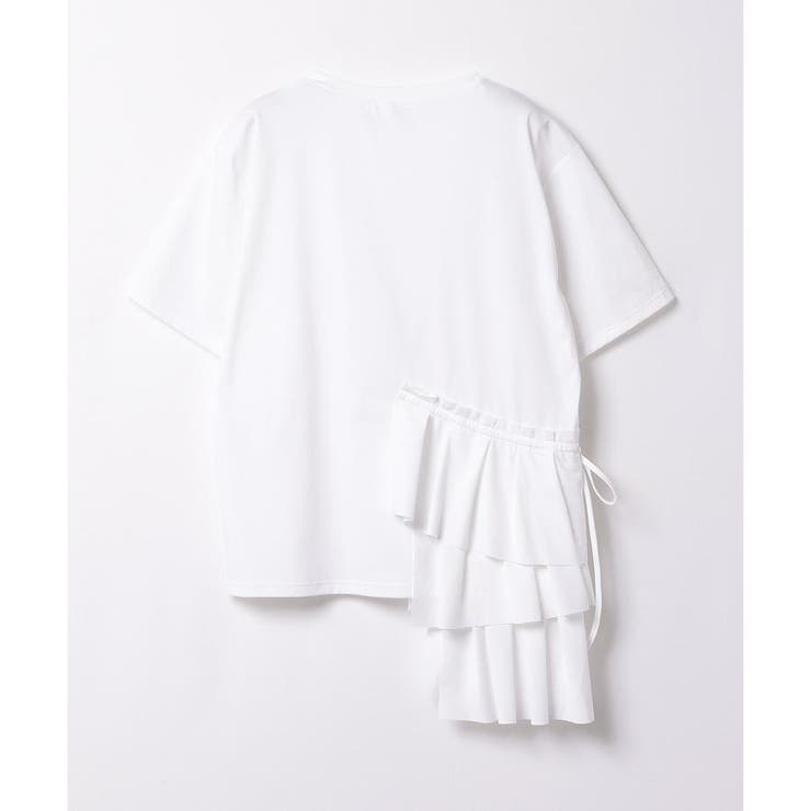 MY0521タグ付き▲LANVIN▲ランバン ブラウス Tシャツ フリル 　38 MY0521タグ付き△LANVIN△ランバン ブラウス Tシャツ フリル 38