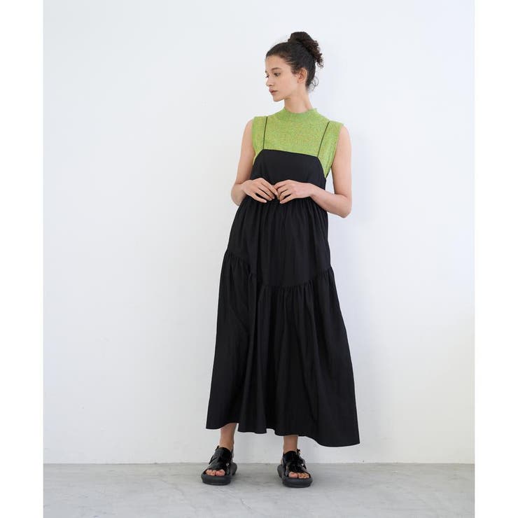 ティアードキャミワンピース[品番：LAVW0008219]｜LANVIN en Bleu