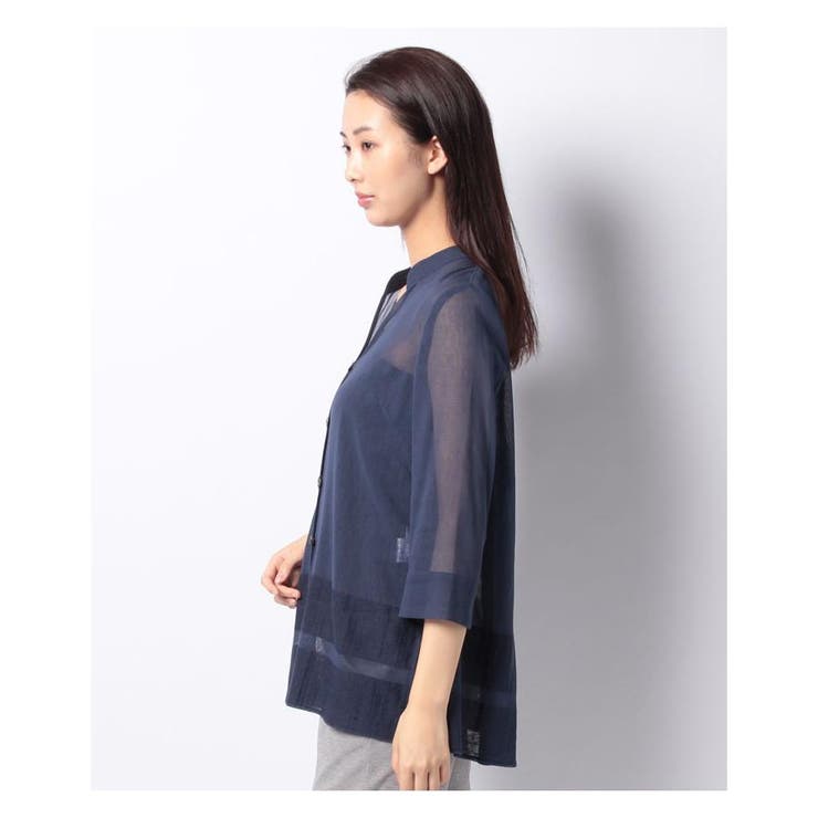 7分袖シアーシャツ | Leilian | 詳細画像2